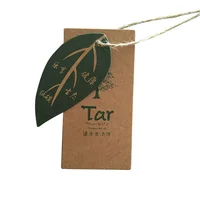 

eco friendly recycle brown kraft paper hang tags for clothing with hemp string