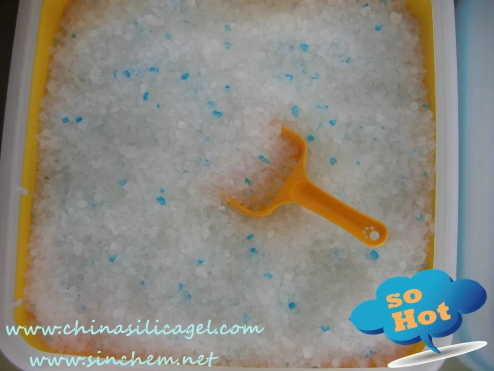 
High Quality Colorful and Fragrant Silica Gel Cat Litter 