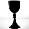Handmade Black Color Stemware 11 Ounce White Wine Glass