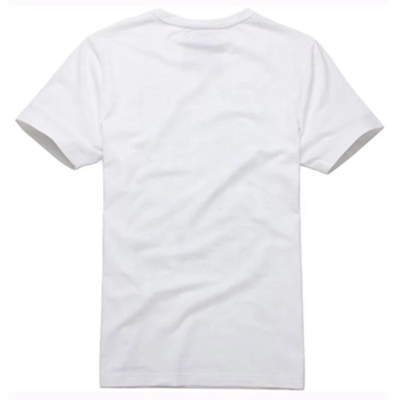 

short sleeve solid heavy cotton blank White Plain t-shirt