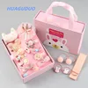 United States top selling hair accessories for kids birthday present gift korean glitter hair clip baby girl elastic hair band