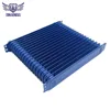 Universal 19 Row AN10 Engine Transmission Aluminum Oil Cooler Trust Style Blue