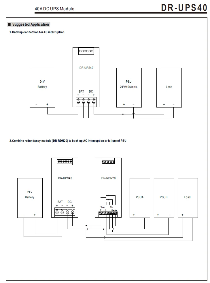 Meanwell Dr-ups40 40a Din Rail Ups System - Buy Meanwell Din Rail Ups ...