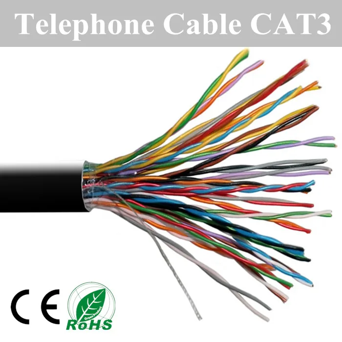 Utp Cat3 Jelly Filled Telephone Cable 10p 25p 50p 50p - Buy Telephone ...