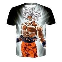 

Tshirt T-shirt Dragon Ball Z 3D Print Anime T Shirts Goku Tees Muten-Roshi O-Neck Tops Summer Saiyan Vegeta Harajuku T Shirt
