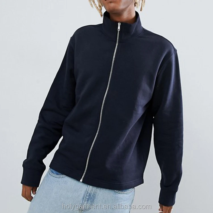 funnel neck zip hoodie