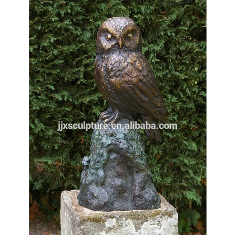 life size animal sculpture bronze owl statue