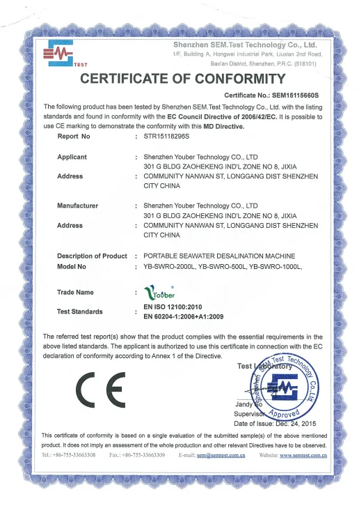 36ton Per Day Seawater Desalination Ro System Desalinate Salty Water