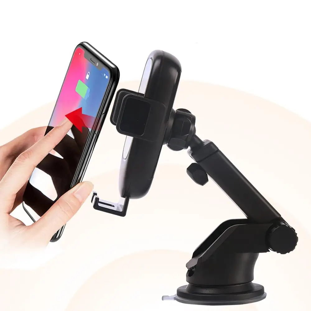

Wholesale Flexible wireless universal cell phone charger oem charging holder bracket for car phone holder with wireless charging