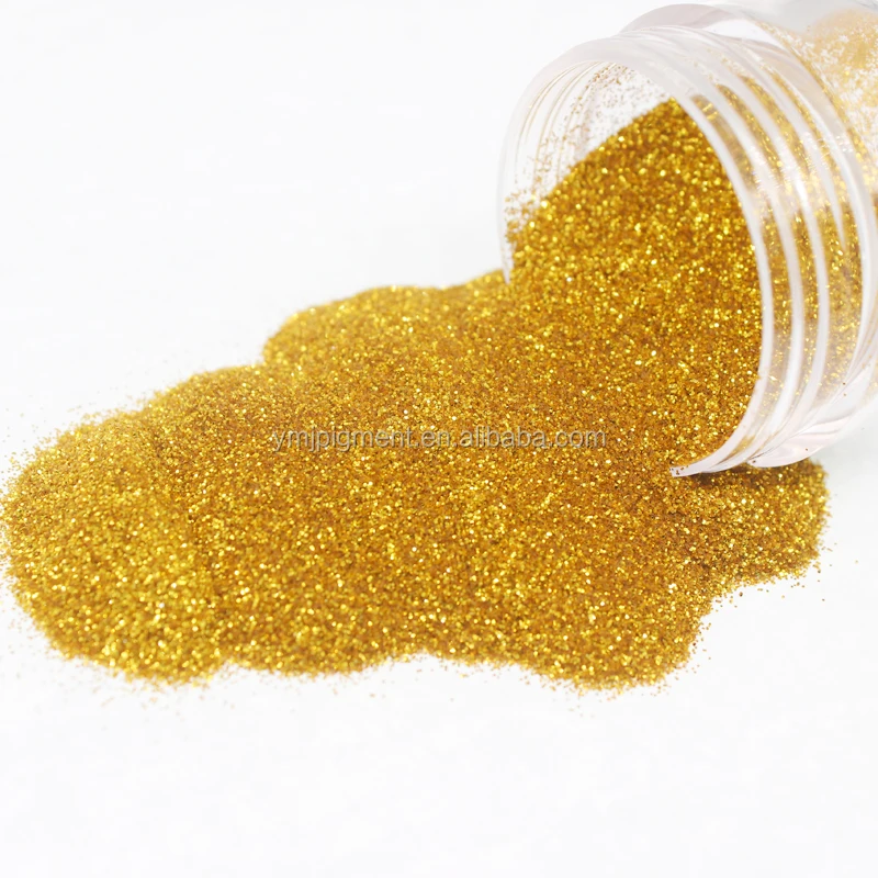 

Bulk Polyester Metallic Glitter Powder Glitter Gold Powder for Decorative Paint Printing Inks Leather Crafts