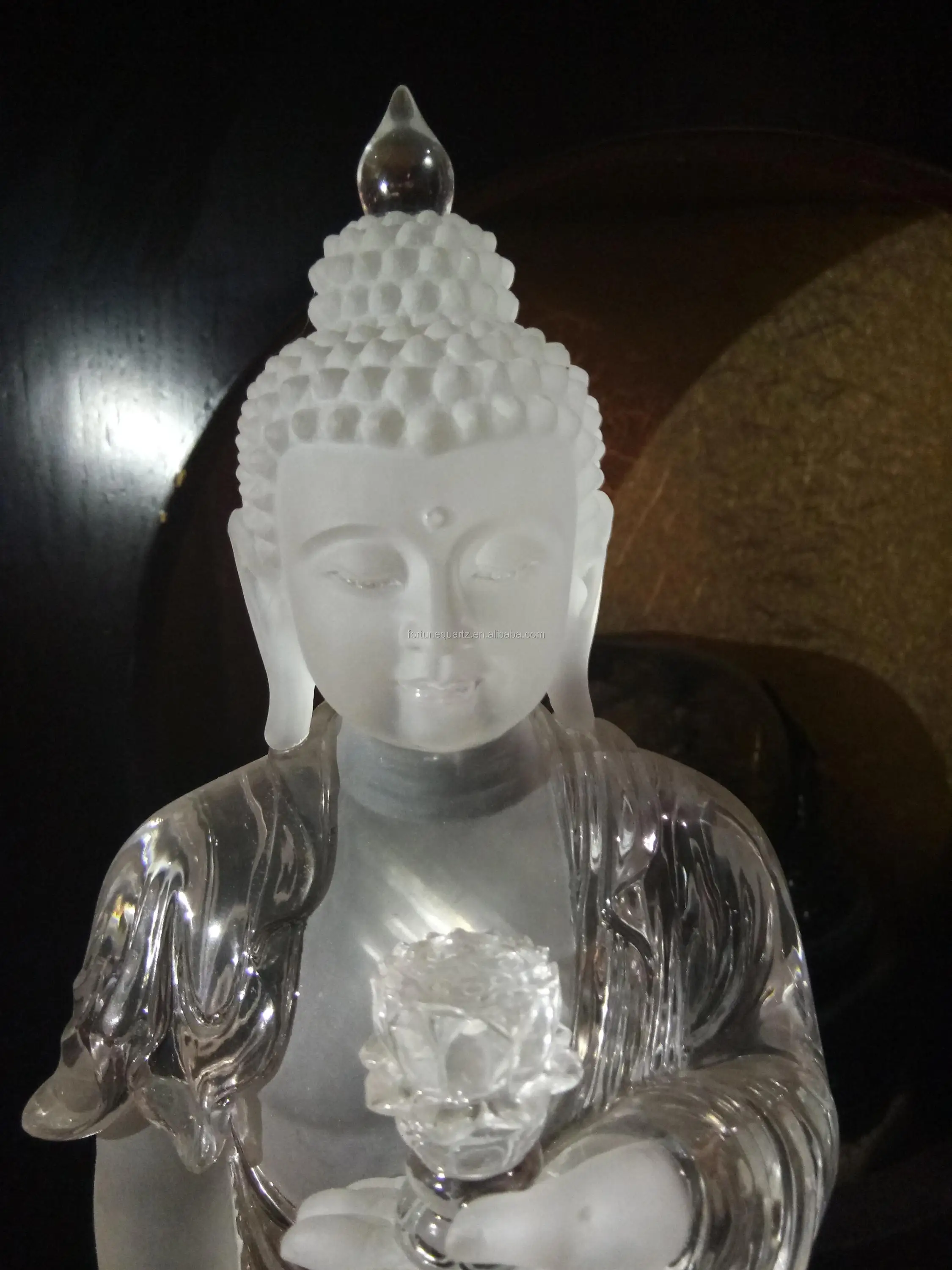 Crystal Clear Tibet Buddha Statues Buddhist Supplies Religions Crystal