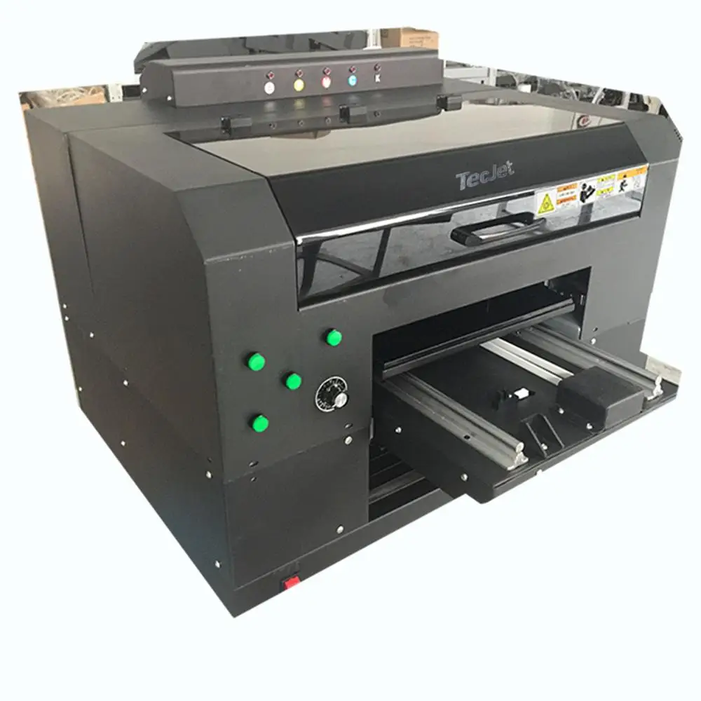 Tecjet A3 Xp600 1440dpi Uv Flatbed Digital Printer Wedding Card