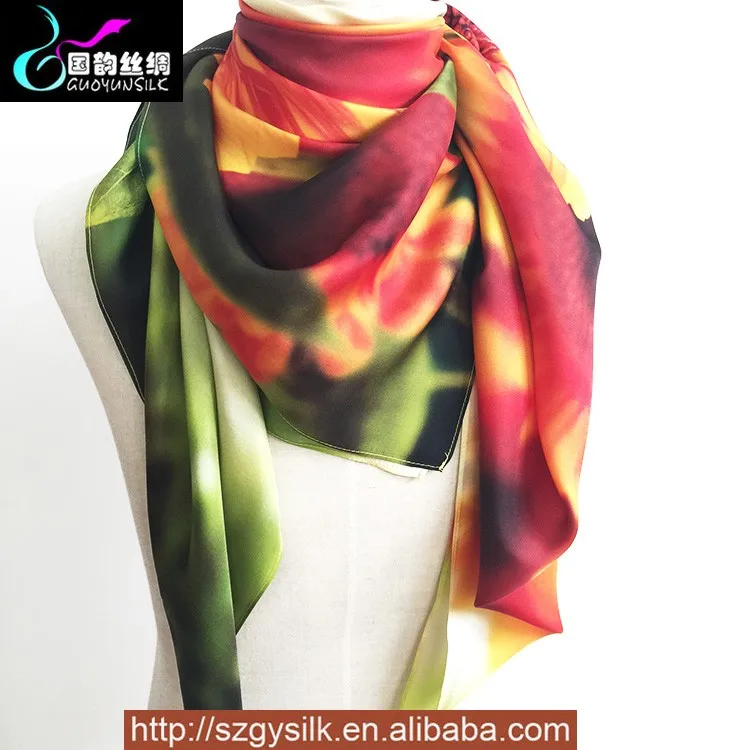 polyester silk scarf