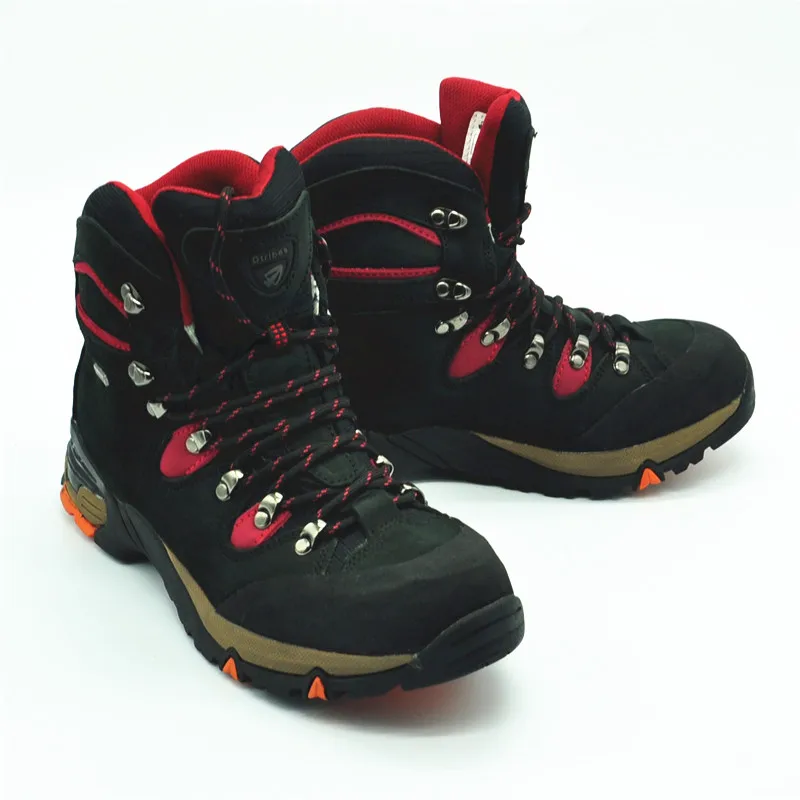 outdoor camping hiking climbing shoes outdoor sporting male Black high hiking shoes