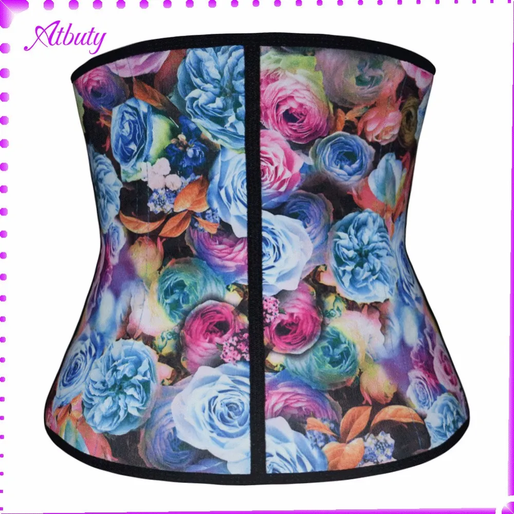 

Floral young sexy www xxx photo girls latex waist cincher body shapers corset waist trainers, As shown