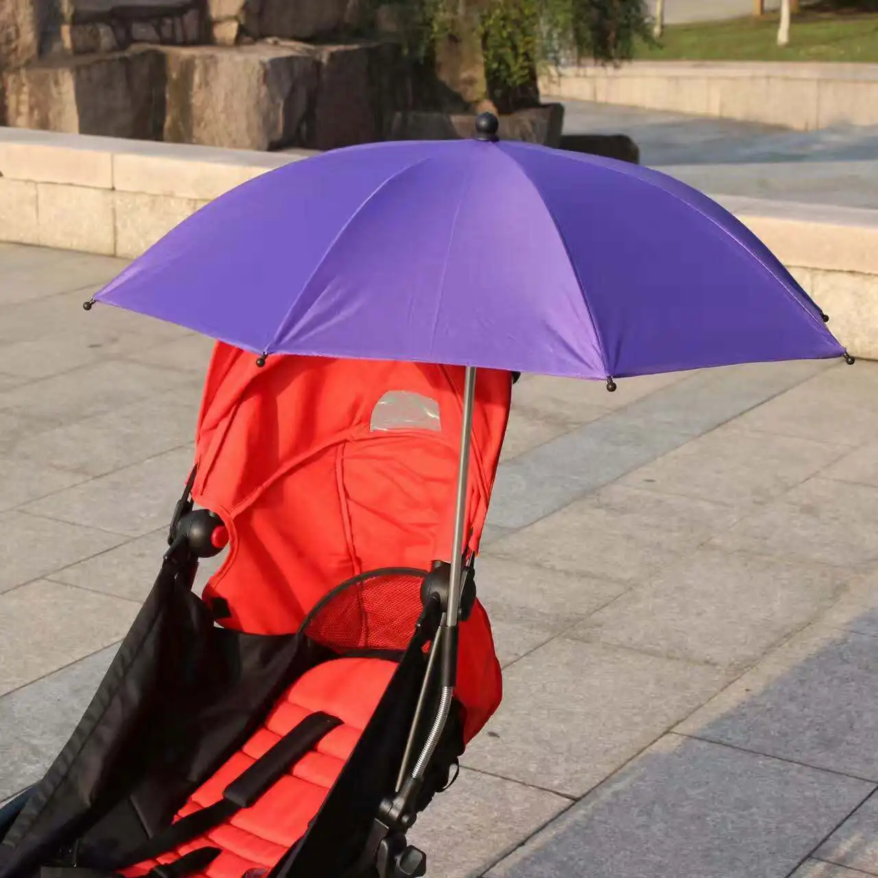 Black Plastic Baby Stroller Clip On Umbrella For Baby Car - Buy Clamp ...