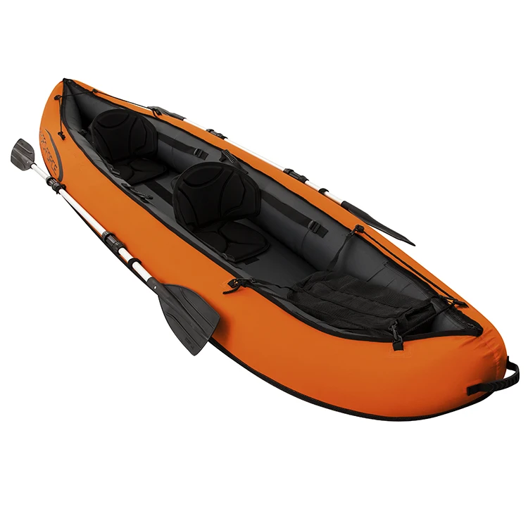 

Bestway 65052 130 x 37" 2 man inflatable rubber canoe kayak speed raft kayak, As picture