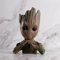 

Amazon Hot Sale Cute Treeman Baby Groot Green Plants Flower Pot For Promotional Gifts