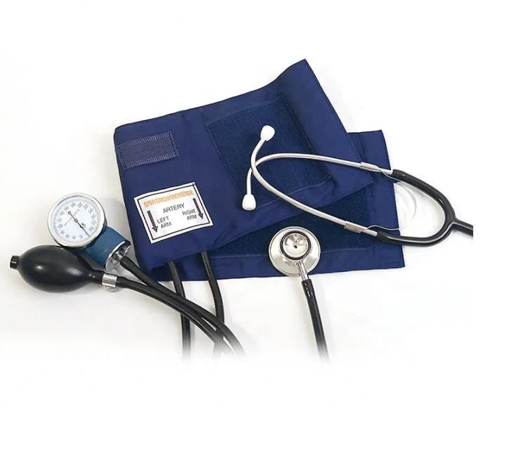 Portable Aneroid Sphygmomanometer And Single Head Stethoscope For