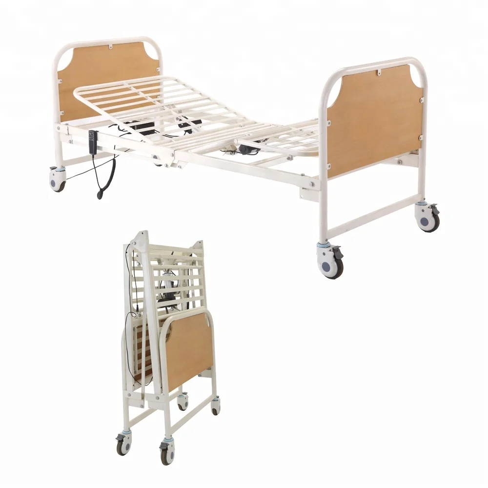 Hospital Equipment 2 Functions Electric Folding Hospital Bed Buy Folding Hospital Bed,Hospital