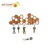 Honeycomb Magnetic Key Holder For Wall Mount And Decorative Wooden Storage Rack