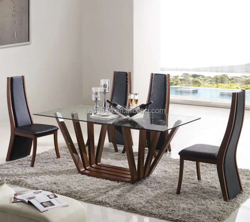 Tempered Glass Morden 8 Seater Dining Table Set Buy Modern
