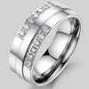 Fashion Custom 316l Stainless Steel Gemstone Pave Setting Wide Band Pave Diamond Stone Ring Designs for Men