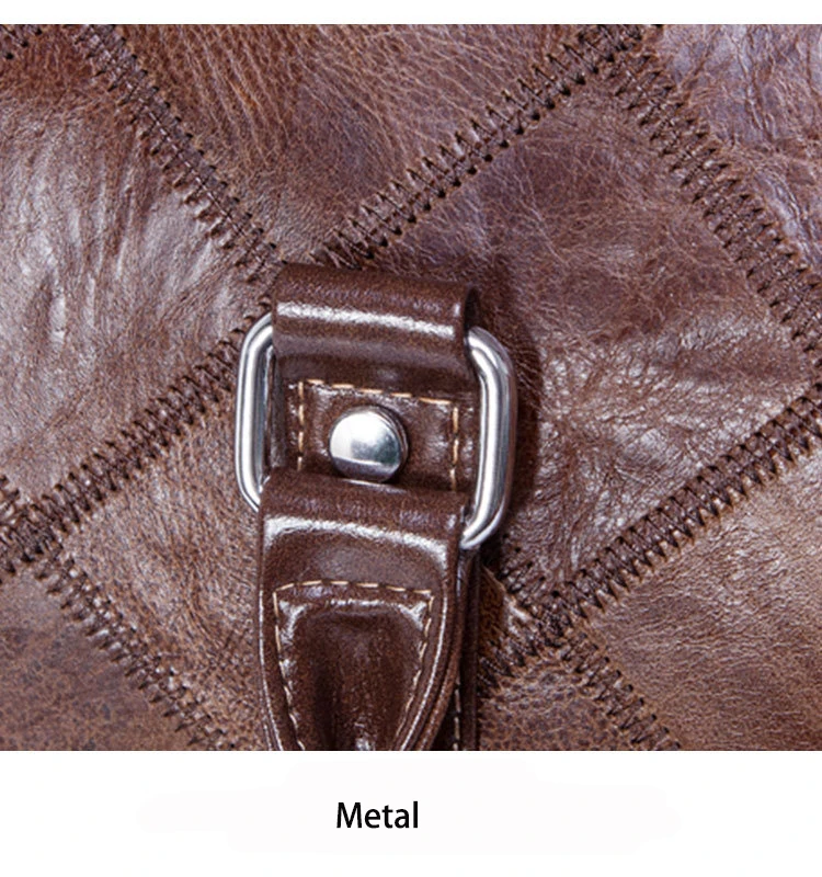 Wholesale Plaid Pattern Genuine Leather Designer Handbags Single Shoulder Bag Travel Accessories Duffle Bag