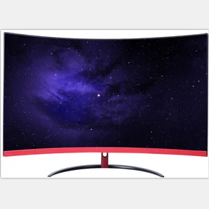 White or black ultra thin 2k 32 inch 144hz curved gaming monitor led