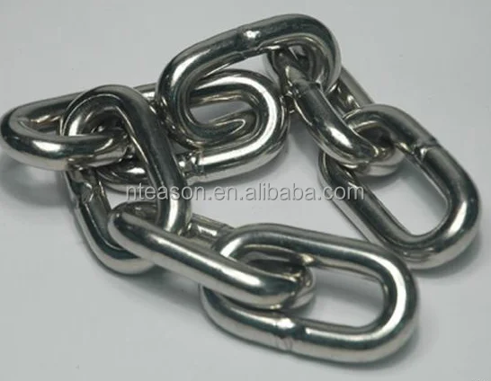 
stainless steel link chain commercial chain alloy steel high strength lifting chain 