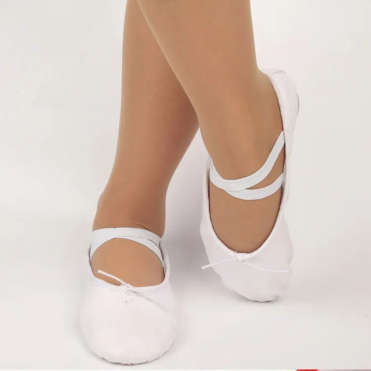 white ballet slipper shoes