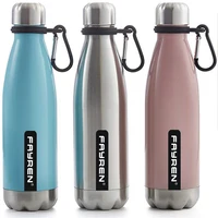 

Customized Logo Double Wall Stainless Steel Sports Water Bottle With Handle