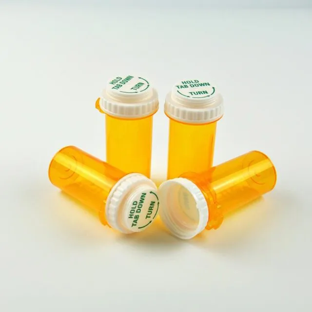 2oz Pp Pill Bottle Pharmaceutical Plastic Vial With Reversible Cap