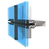 Commercial building exterior glass curtain wall aluminum glass facade