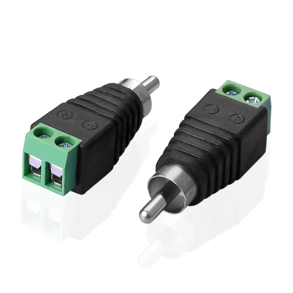 Male plug. CCTV Connectors Terminals. Аудио терминал.