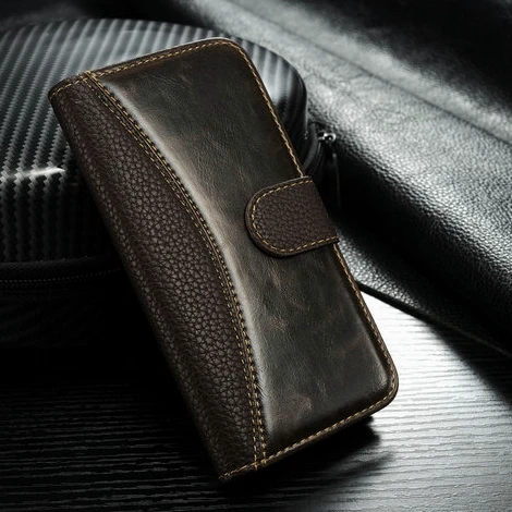 

New arrival book style with card slot flip cover mobile cell phone leather case for iphone 6 4.7",Wholesale Price, Black;brown;red