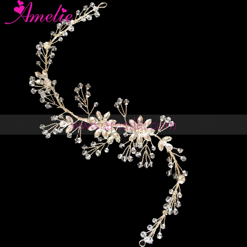 Argento Strass Tiara Copricapo Accessori Matrimonio Cerchietto Per Capelli Pettine Clip