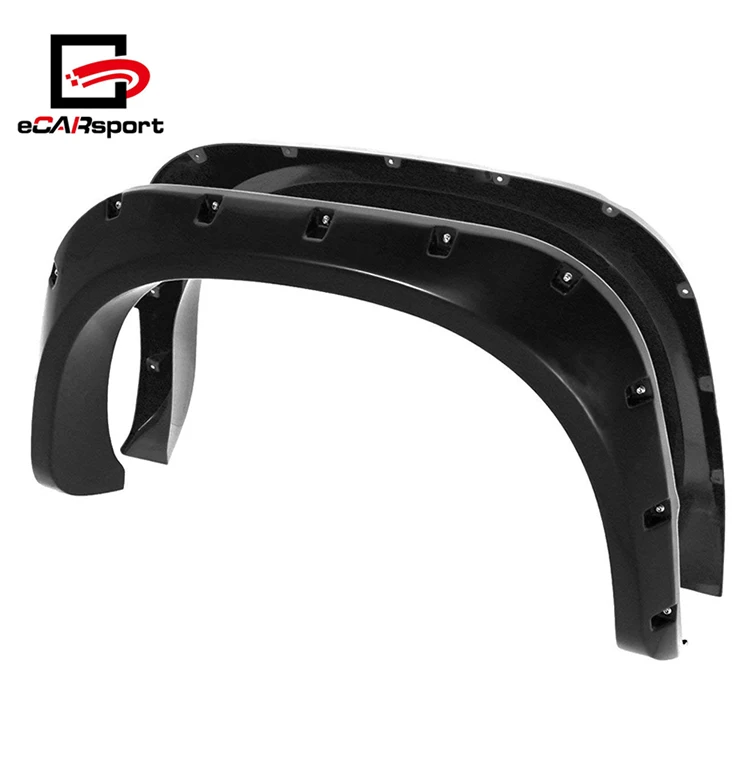 Abs Pocket Rivet Style Wheel Well Wide Body Fender Flares Trim For