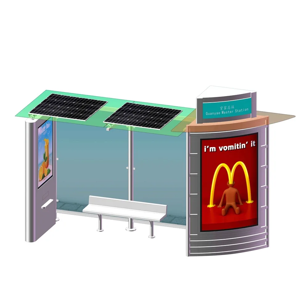 product-YEROO-Advertising bus stops shelter station light box-img-2