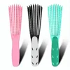 Curve Fast Drying Handle Eight Moving Arms Octopus 8 rows Anti-Static Scalp Plastic Massage Vent Detangling Hair detangler Brush