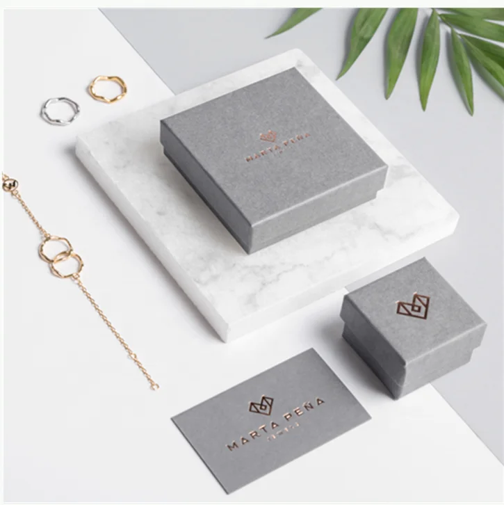 

Custom logo gold hot stamping earrings necklace slide drawer paper jewelry packaging gift box for jewellery, Cmyk or pantone (both sides)