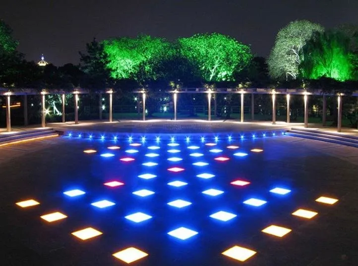 Outdoor Floor Led Up Lights 10w Tempered Glass Recessed Linear Led
