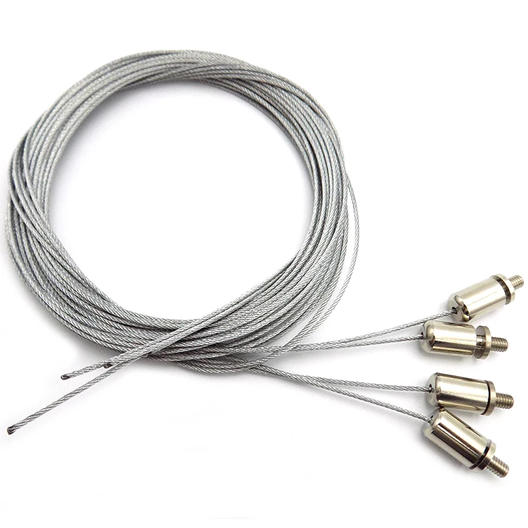 1.5mm picture frame hanging system suspended steel wire hanging steel wire rope for picture rail hanging