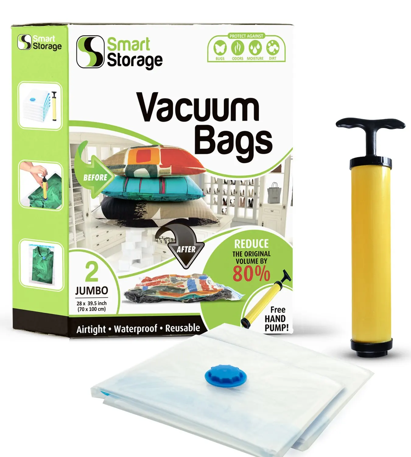 store smart vacuum bag for clothes storage