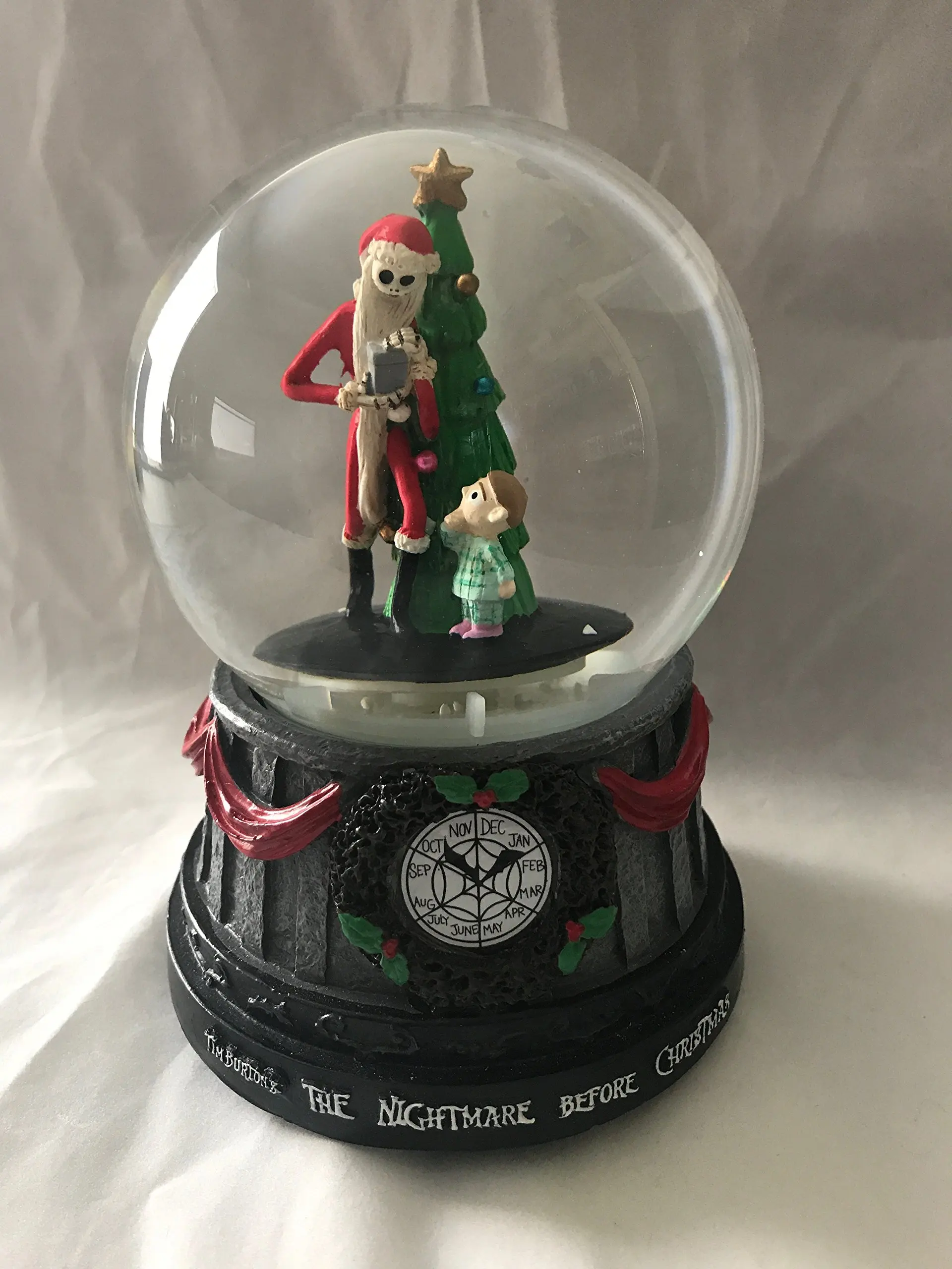 get quotations the nightmare before christmas jack skellington christmas tree musical snomotion waterglobe - Jack Skellington Christmas Decorations get quotations the nightmare before christmas jack skellington christmas tree musical snomotion waterglobe - Jack Skellington Christmas Decorations
