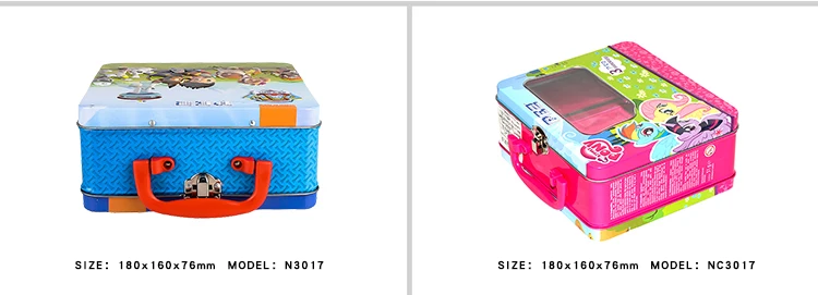 wholesale embossed rectangle tin lunch box custom metal lunch box