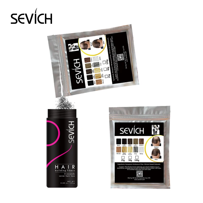 

Makeup beauty hair powder jar keratin hair fiber refill pack, Black;grey;brown;blonde;auburn 10 colors