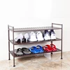 3 tier 6 tiers stackable steel easy to assemble shoe stand rack shelf