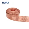 Custom Large Size Flat Copper Conductor Bare Tinned Flexible Braided Wire