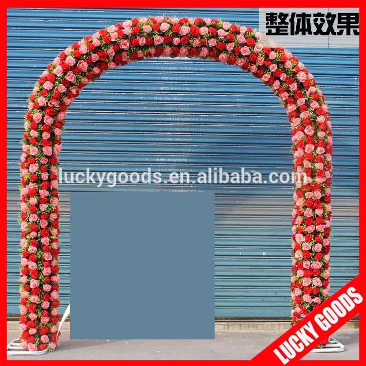 
wholesale white U shape decorative metal wedding arch 